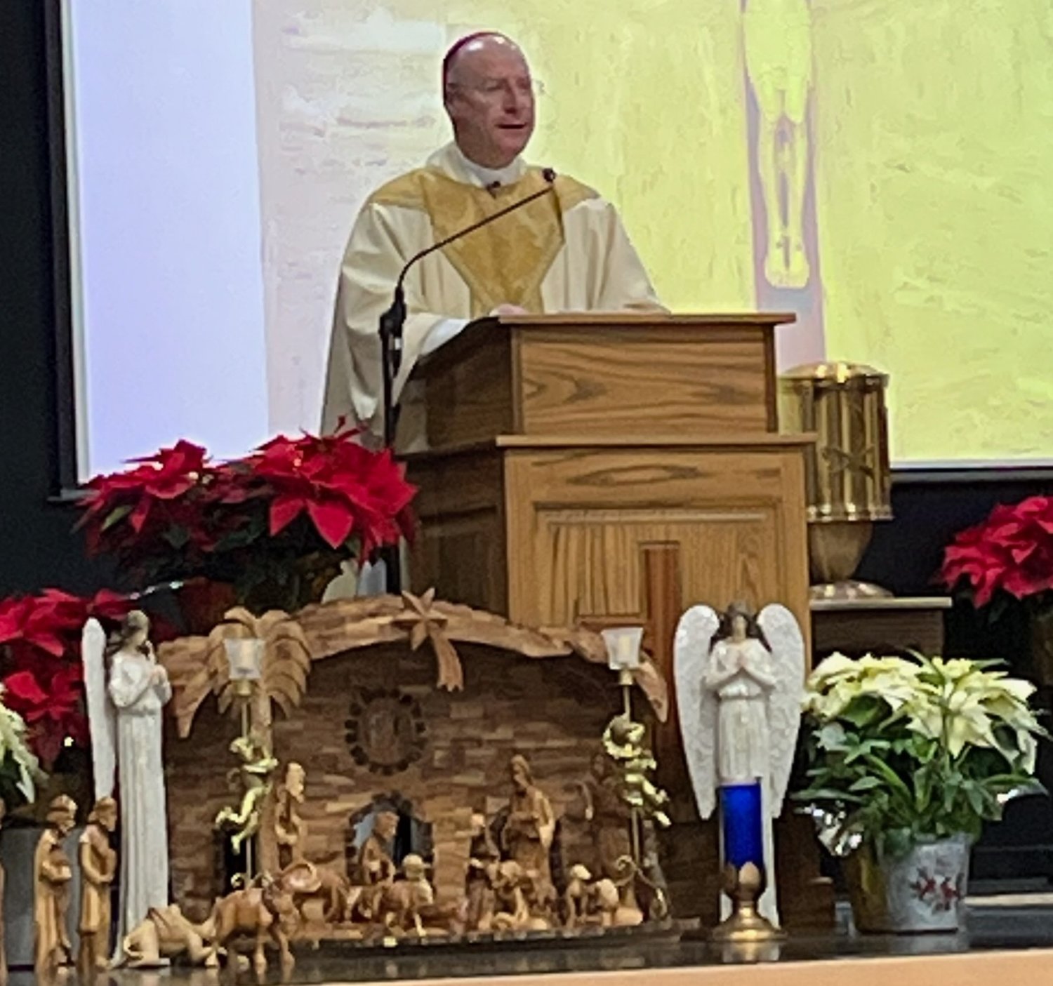 “What we celebrate today is not merely something that happened 2,000 years ago, but what continues to happen in our day and in our world, even in our brokenness,” Bishop W. Shawn McKnight proclaimed on Christmas Day.